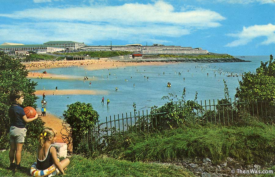 1970s view from up on the headland looking across to Butlins